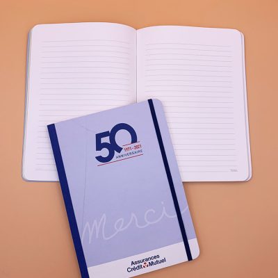 Carnet à coin rond